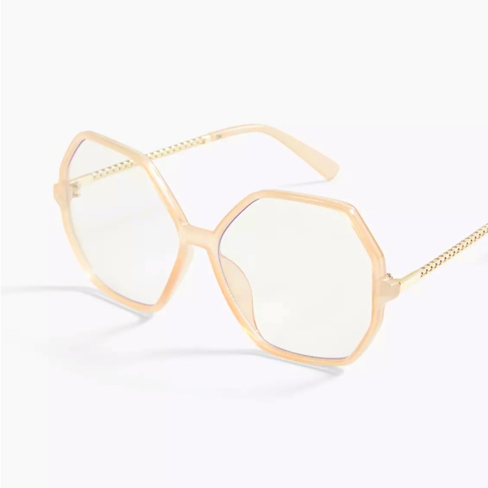 Oversized Geometric Glasses - Blue Light Blocking